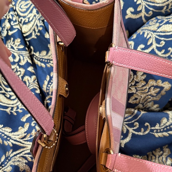 Coach Pink Signature Canvas Tote - Picture 2 of 5